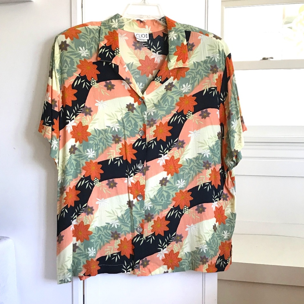 Women's Floral Print Top - Multicolor